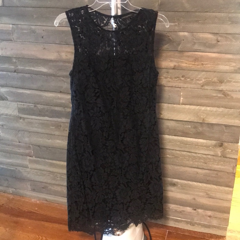Navy lace dress